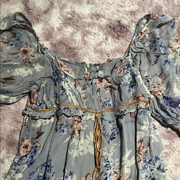 Free People Marney Mini Dress in Blue Combo - Picture 3 of 16